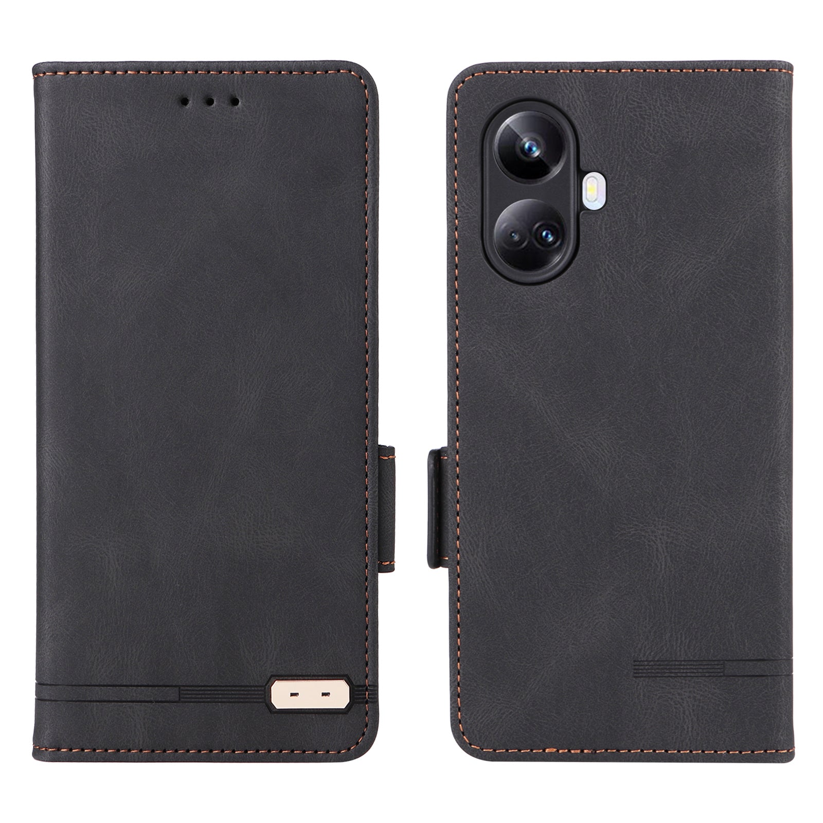 Hardware Decor Phone Case for Realme 10 Pro 5G Dual Magnetic Clasp Wallet Foldable Stand Shockproof PU Leather Cell Phone Cover Hardware Decor Phone Case for Realme 10 Pro 5G Dual Magnetic Clasp Wallet Foldable Stand Shockproof PU Leather Cell Phone Cover